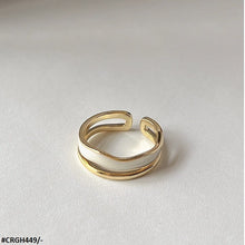 CRGH449 WNS White painted  Adjustable Ring - CRGH