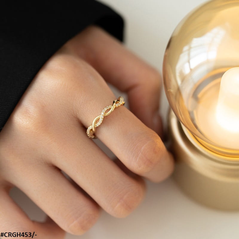 CRGH453 WNS Zigzag Adjustable Ring - CRGH