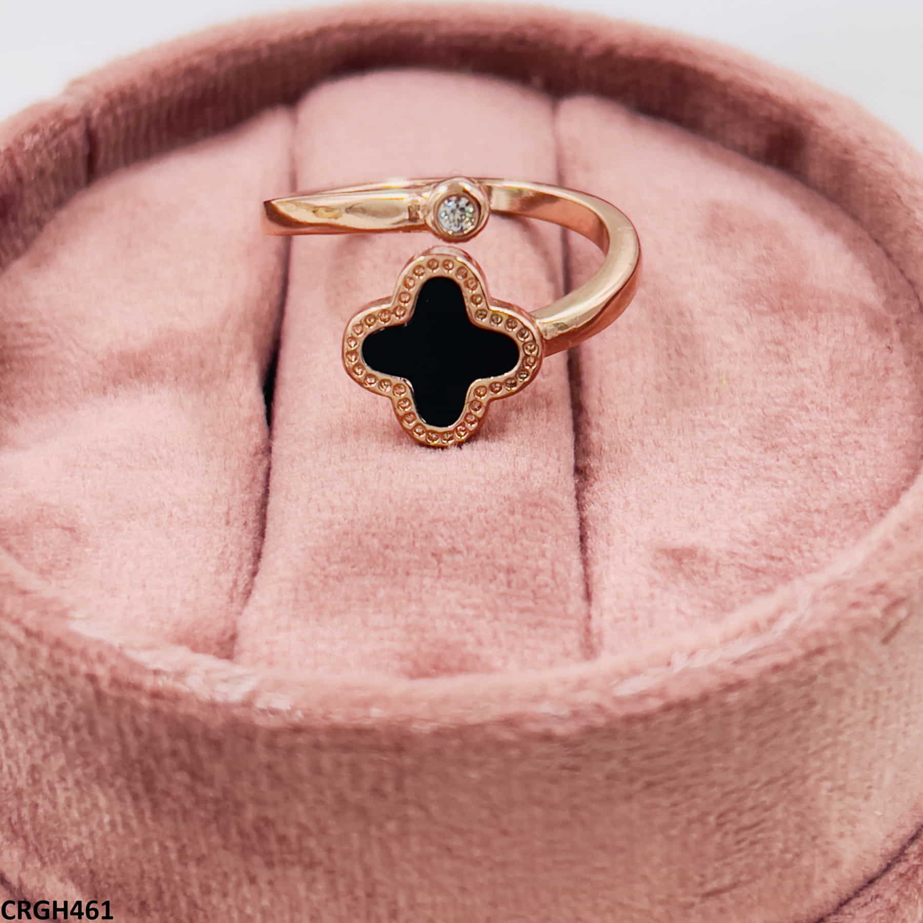 CRGH461 CJD Cross Flower Adjustable Ring - CRGH
