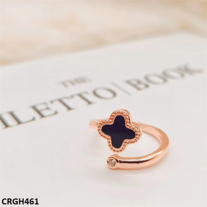 CRGH461 CJD Cross Flower Adjustable Ring - CRGH