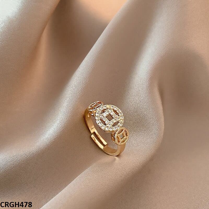 CRGH478 DYS Round/Rhombus Adjustable Ring - CRGH