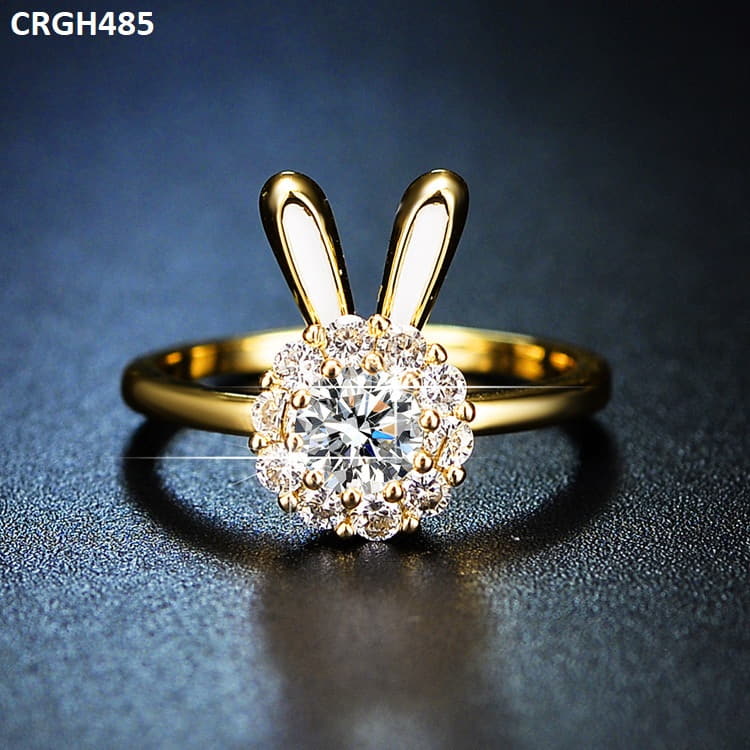 CRGH485 ZFQ Rabbit Ear Adjustable Ring - TRGH