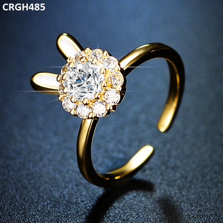 CRGH485 ZFQ Rabbit Ear Adjustable Ring - TRGH