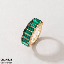 CRGH523 YYE Baguette Layered 7 Size Ring - CRGH
