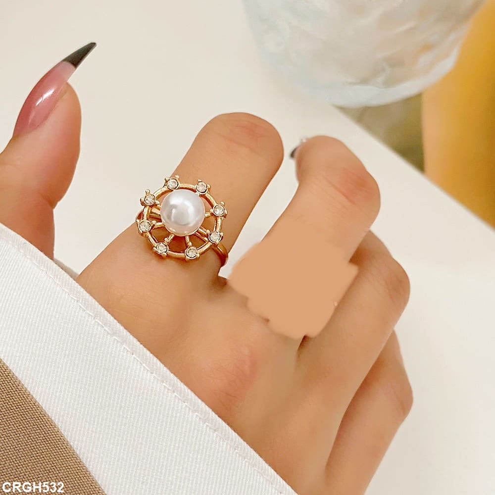 CRGH532 Wheel Pearl Ring Adjustable - CRGH