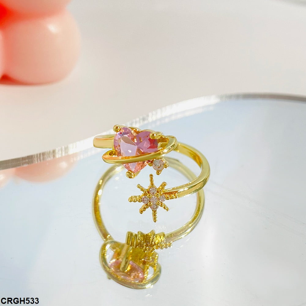 CRGH533 QWN Heart Ring Adjustable - CRGH
