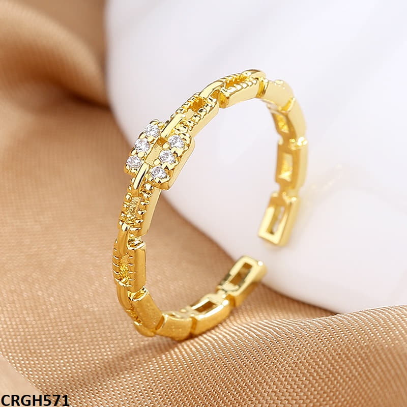 CRGH571 SZL Link Chain Adjustable Ring - CRGH