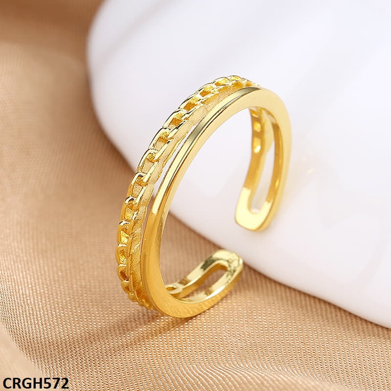 CRGH572 SZL Link Chain Adjustable Ring - CRGH