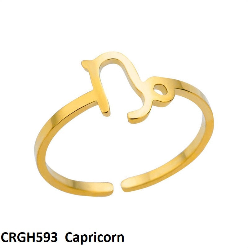 CRGH593 JEC Horoscope Sign Ring - CRGH