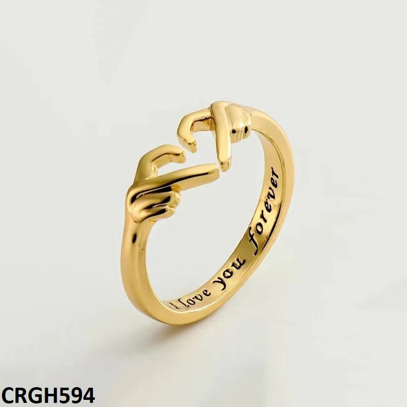 CRGH594 JEC Open Heart Ring - CRGH