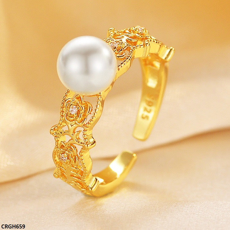 CRGH659 ZFQ Pearl Ring Adjustable - CRGH