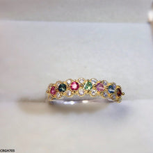 CRGH703 KRL Multi Stone Ring Adjustable - CRGH