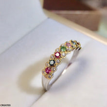 CRGH703 KRL Multi Stone Ring Adjustable - CRGH