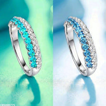 CRSH00775 GWH Double Stone ZIRCON Ring Adjustable - CRSH