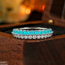 CRSH00775 GWH Double Stone ZIRCON Ring Adjustable - CRSH