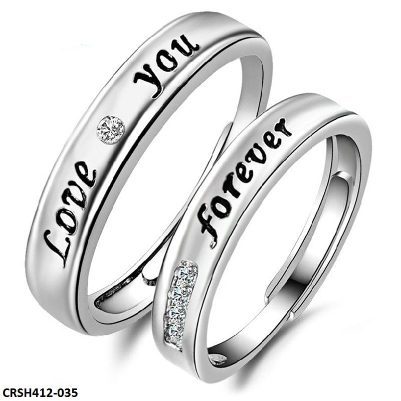 CRSH412 GWH Band Couple Adjustable  Ring - CRSH