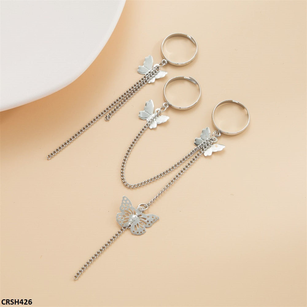 CRSH426 LSH 3 Butterfly Rings Adjustable - CRSH