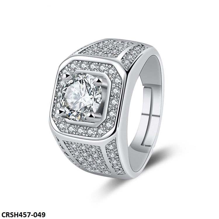 CRSH457 ZFQ Round Cathedral Ring Adjustable - CRSH