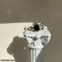 CRSH499 WNS Curved Square Ring Adjustable - CRSH