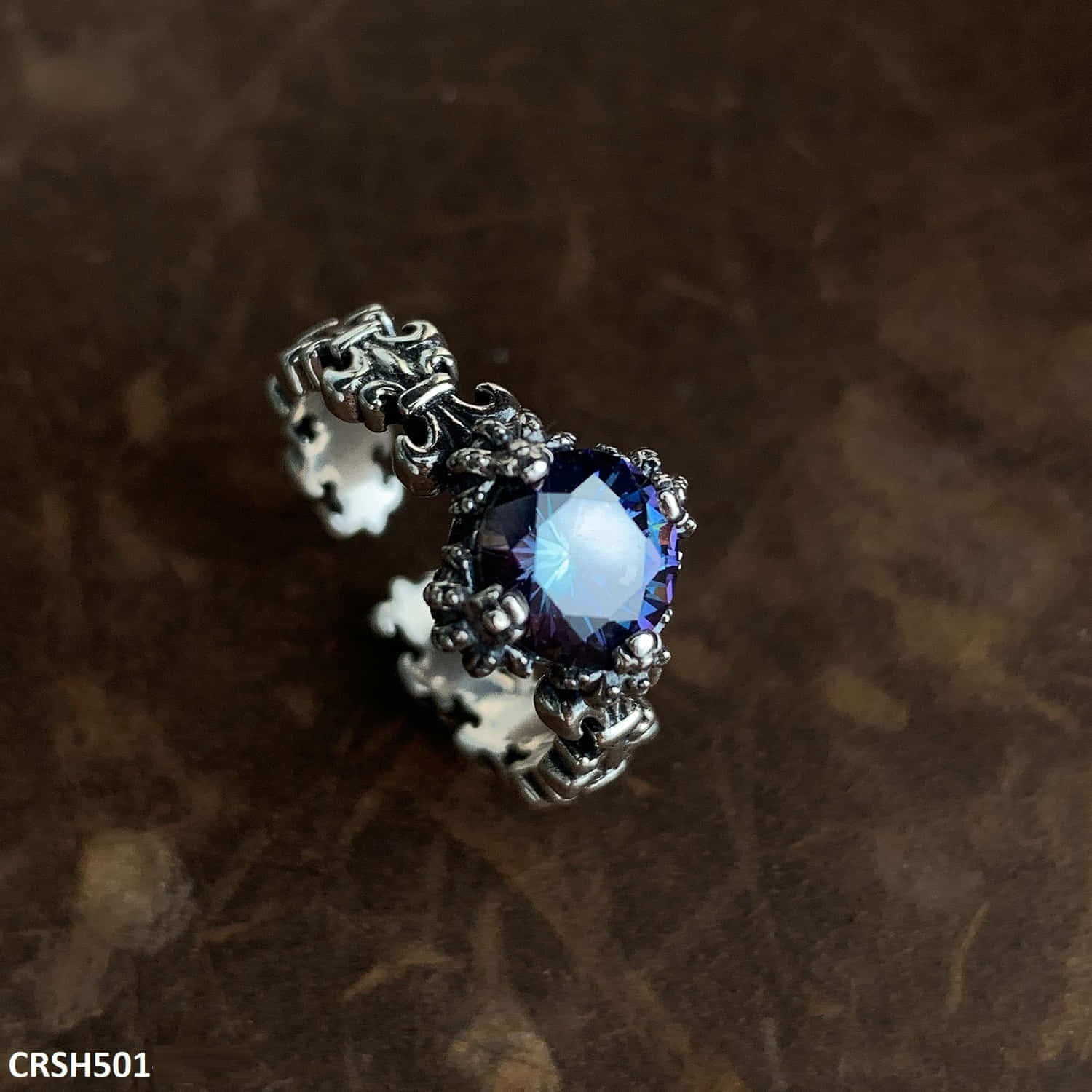 CRSH501 WNS Antique Multi Shaded Ring Adjustable - CRSH