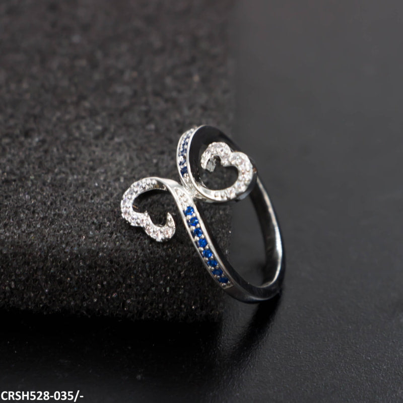 CRSH528 CSH Double Heart Ring - TRSH