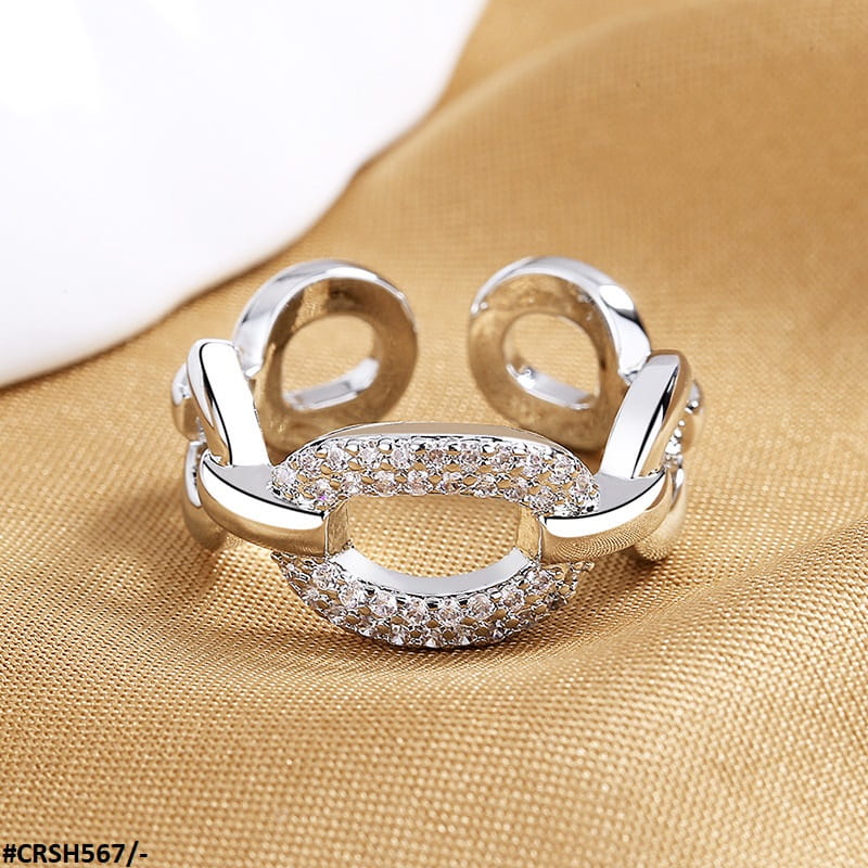 CRSH567 SZL Chain Link Adjustable Ring - CRSH