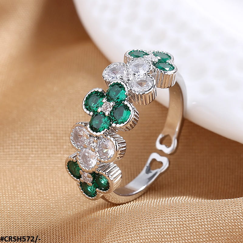 CRSH572 SZL Flower Adjustable Ring - CRSH