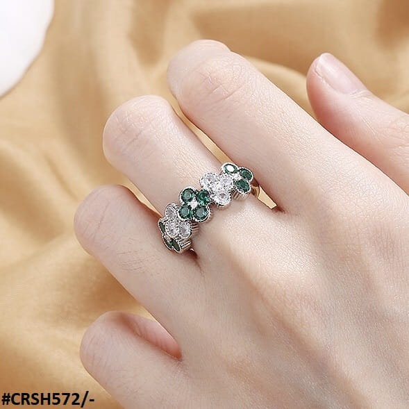 CRSH572 SZL Flower Adjustable Ring - CRSH