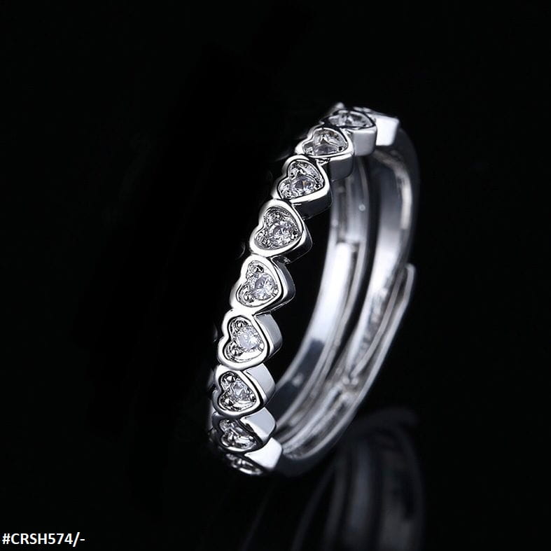 CRSH574 SZL Heart Adjustable Ring - CRSH