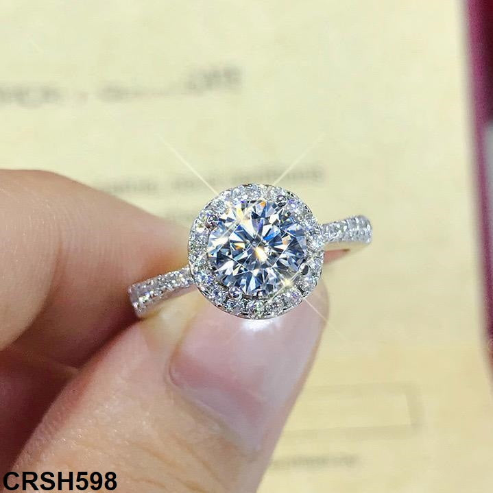CRSH598 KRL Round Zircon Studded Ring - TRSH