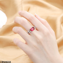 CRSH610 SZL Link Chain Square Ring - CRSH