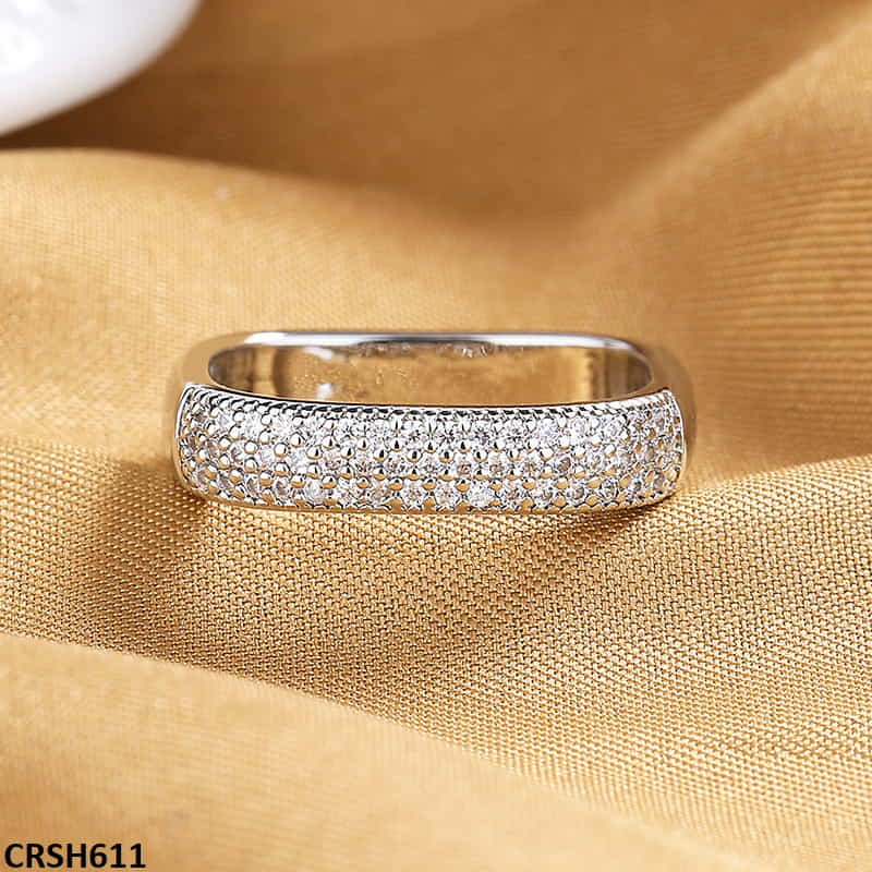 CRSH611 SZL Link Chain Square Ring - CRSH