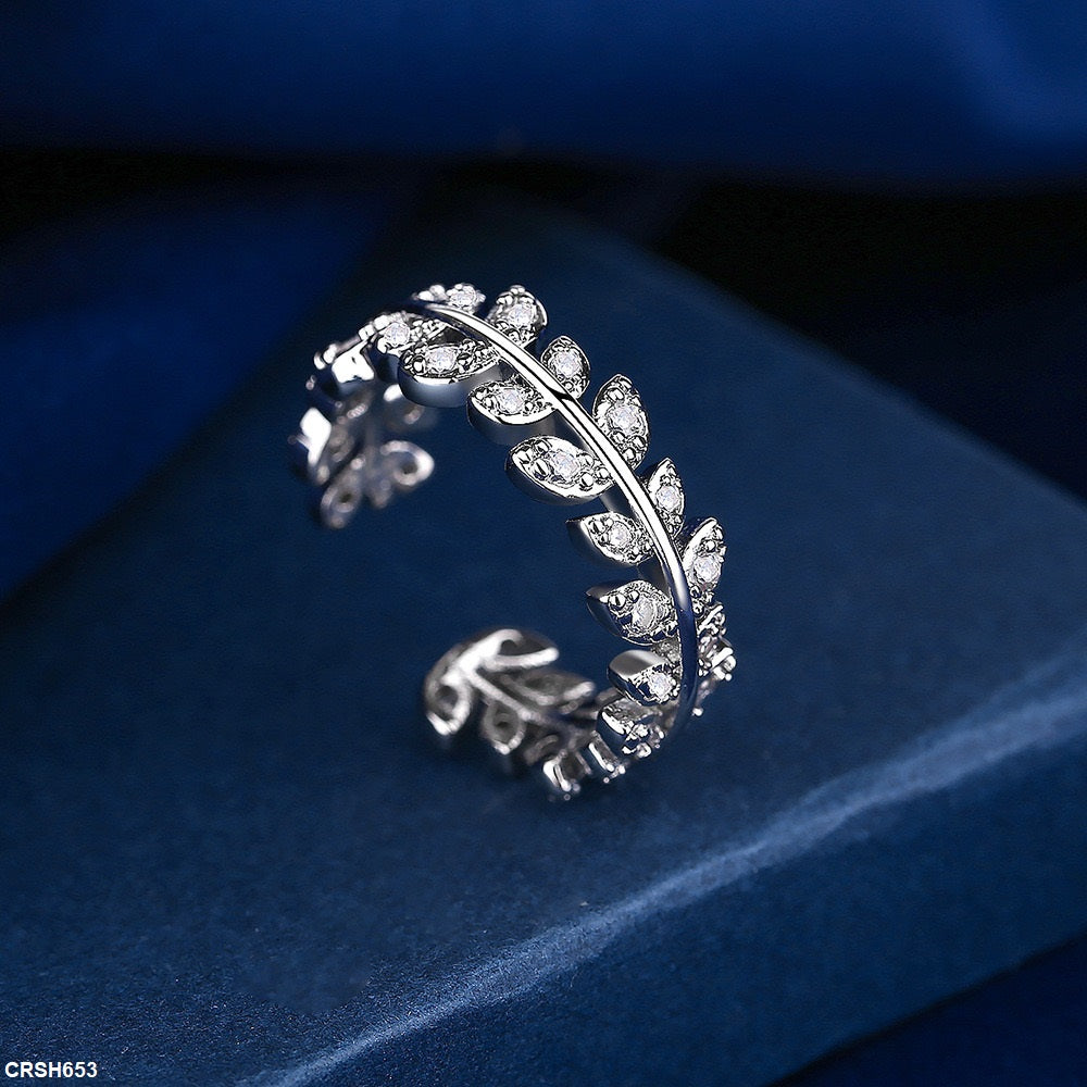 CRSH653 BLX Leaf Layered Ring Adjustable - CRSH