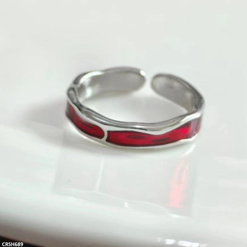 CRSH689 SJS Red Lava Ring Adjustable- CRSH