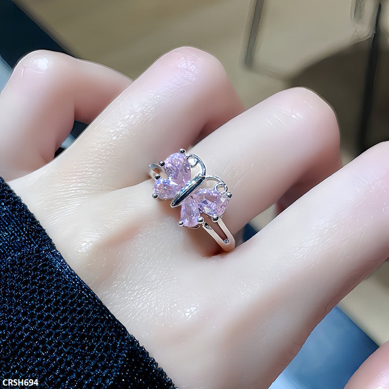 CRSH694 JJS Butterfly Ring Adjustable- CRSH