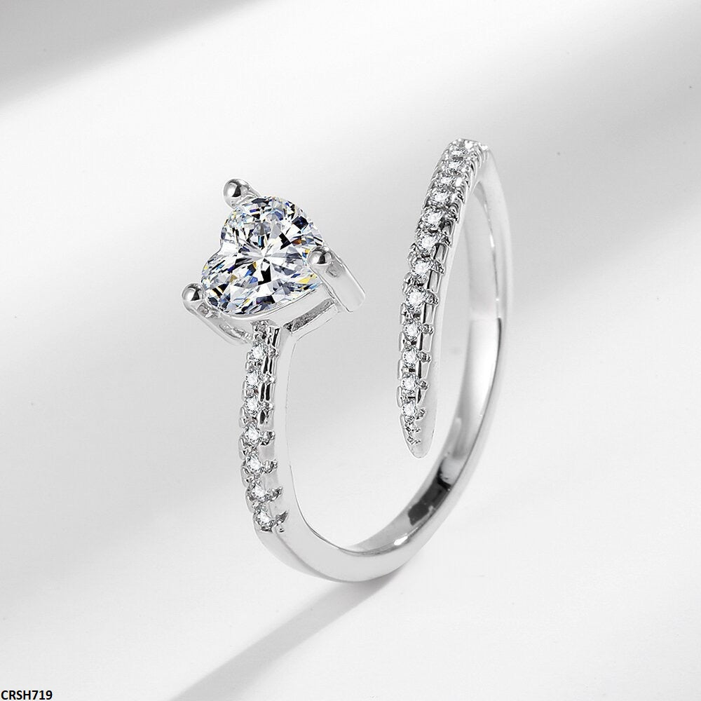 CRSH719 BLX Heart Ring Adjustable- CRSH