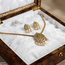 LNSH00222 ANI Tear Pearl Drop South Indian Necklace Set - LNSH
