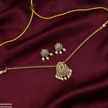 LNSH00216 ANI Tear Pearl Drop South Indian Necklace Set - LNSH