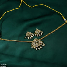 LNSH00217 ANI  Tear Round Pearl Drop South Indian Necklace Set - LNSH