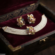 PCKH00287 ABD Tear/Leaf  Golden Choker Set - PCKH