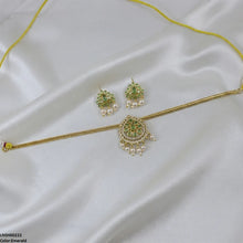 LNSH00222 ANI Tear Pearl Drop South Indian Necklace Set - LNSH