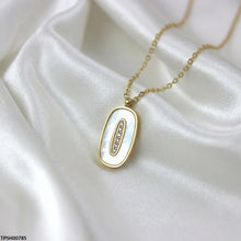 TPSH00785 MMJ Stainless Steel Oval Pendant - TPSH