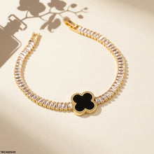 TBCH00549 MMJ Rectangle Stone Flower Bracelet - TBCH