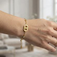 TBCH00562 ALQ Stainless Steel Double D Shape Bracelet - TBCH