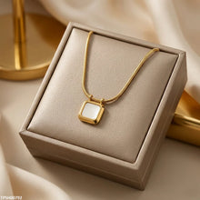 TPSH00792 MMJ Stainless Steel Square Pendant - TPSH