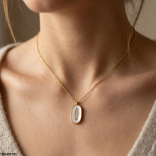 TPSH00785 MMJ Stainless Steel Oval Pendant - TPSH