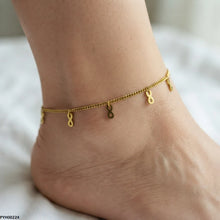 PYH00224 ALQ Stainless Steel infinity Foot  Anklet - PYH
