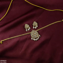 LNSH00222 ANI Tear Pearl Drop South Indian Necklace Set - LNSH