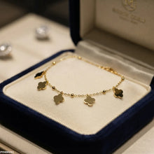 PYH00221 ALQ Stainless Steel Flower Anklet - PYH