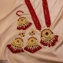 CMLH00074 MZM Flower Pearl Drop Mala Set  - CMLH